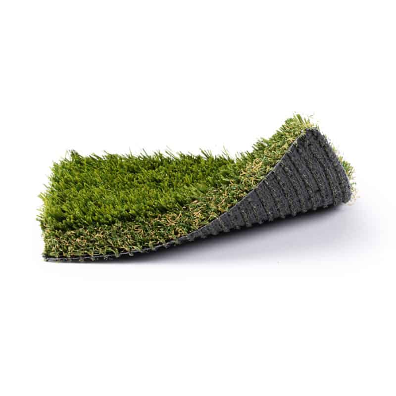 Turf product sample with front right corner raised